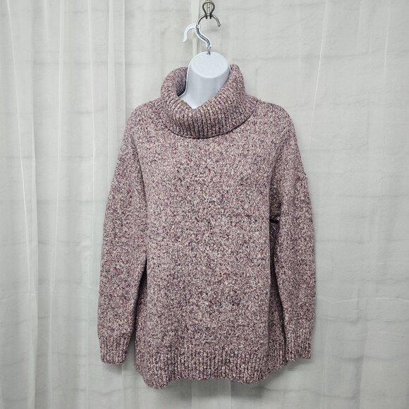 Old Navy Purple Marled Turtleneck Sweater Preppy Cabin Winter L - Picture 10 of 10